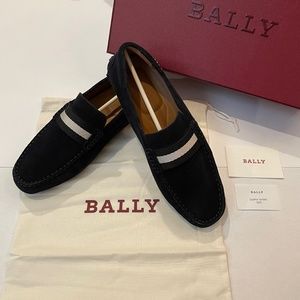 Final Price: Bally Pearce Navy Suede Driver Loafers